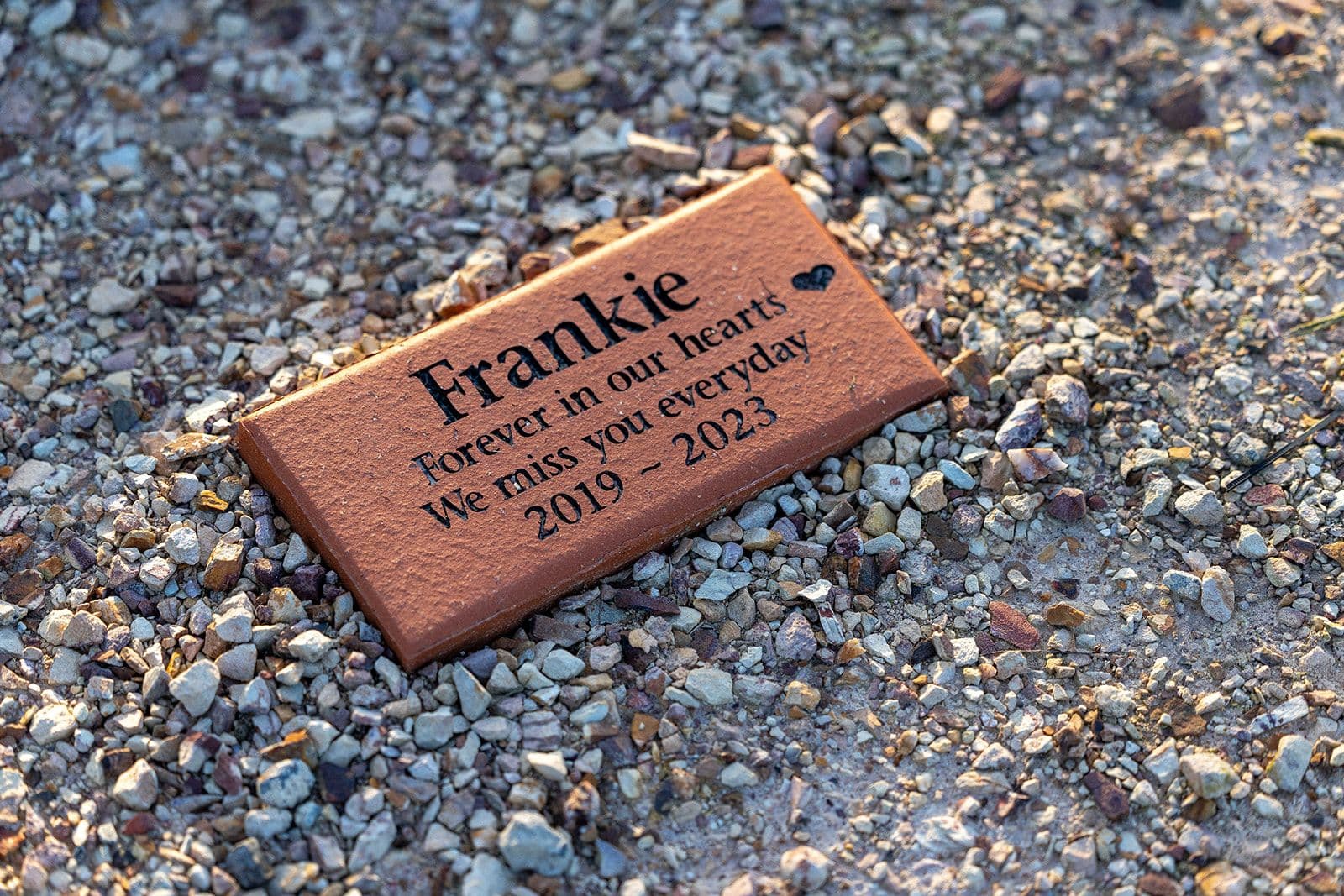 Engraved memorial bricks