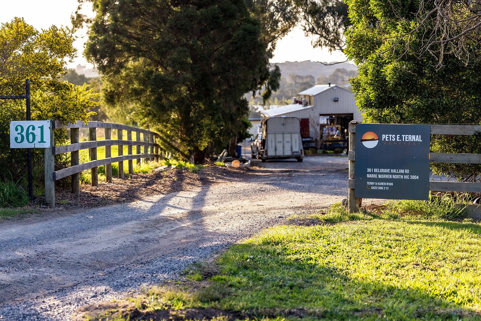 The entrance at 361 Belgrave-Hallam Road